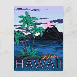 Aloha Hawaii, pazifisches Paradies, Vintag, Reise Postkarte