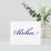 Aloha Hawaii Postkarte (Stehend Vorderseite)