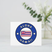 Aloha Hawaii Postkarte (Stehend Vorderseite)