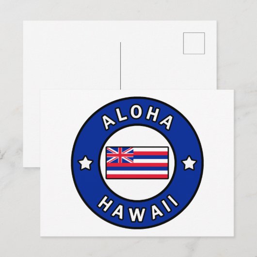 Aloha Hawaii Postkarte (Vorne/Hinten)