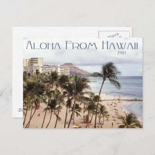 Aloha Hawaii Postkarte (Vorne/Hinten)