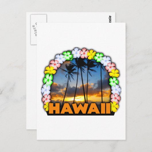 Aloha Hawaii Postkarte (Vorne/Hinten)