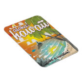 Aloha! Hawaii Reiseplakat Cartoon Magnet (Rechte Seite)