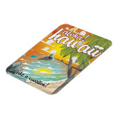 Aloha! Hawaii Reiseplakat Cartoon Magnet (Linke Seite)