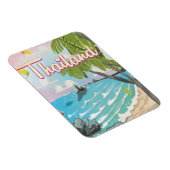 Aloha! Hawaii Reiseplakat Cartoon Magnet (Rechte Seite)
