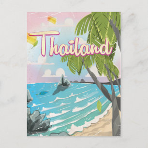 Aloha! Hawaii Reiseplakat Cartoon Postkarte
