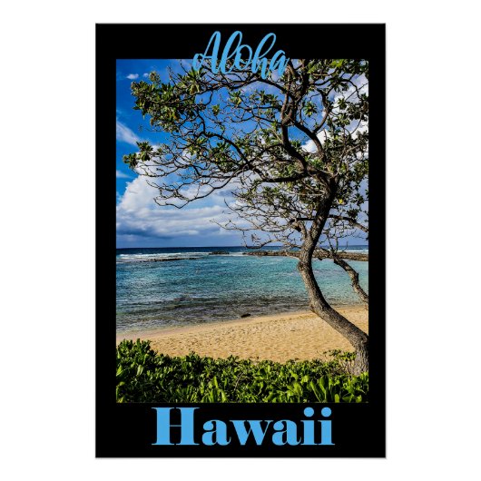 Aloha Hawaii Reiseplakat Poster (Vorderseite)