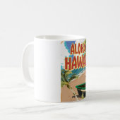 Aloha Hawaii Reiseposter Kaffeetasse (Vorderseite Links)
