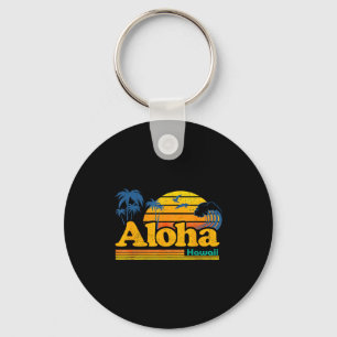 Aloha Hawaii - Retro-Sommerferien Palm Beach Schlüsselanhänger