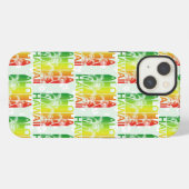 Aloha Hawaii Retro Summer Floral iPhone Hülle (Rückseite (Horizontal))
