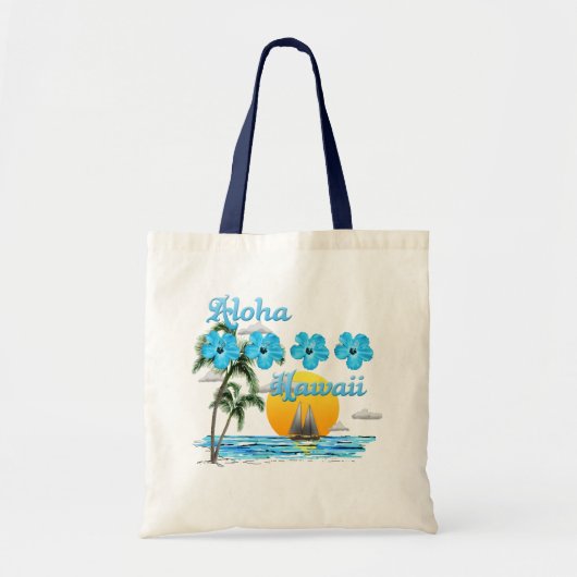 Aloha Hawaii Sailing Sunset Tragetasche (Vorne)