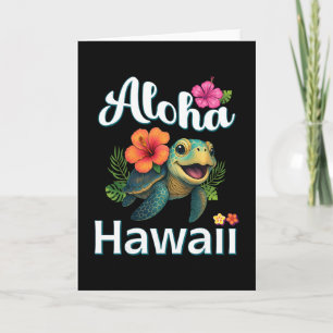 Aloha Hawaii-Schildkröte Hawaiian Island Kinder Kl Karte