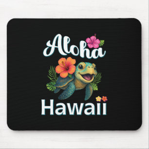 Aloha Hawaii Schildkröte Hawaiianische Insel Kinde Mousepad