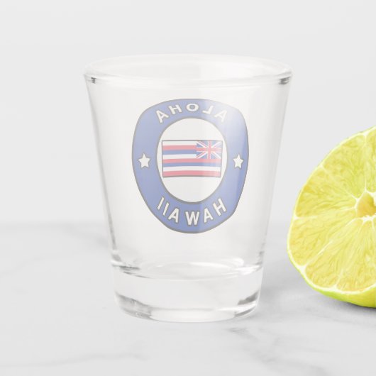 Aloha Hawaii Schnapsglas (Rückseite)