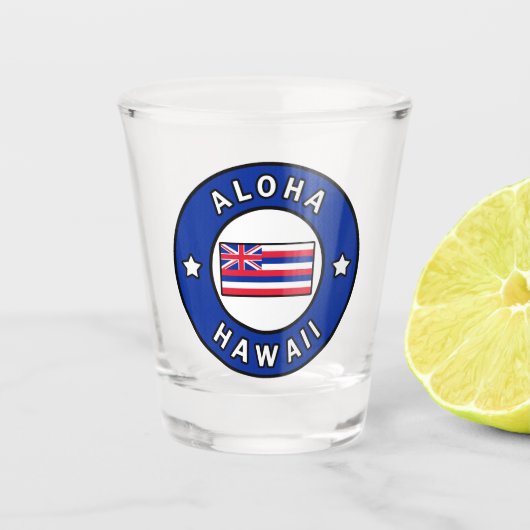 Aloha Hawaii Schnapsglas (Vorderseite)