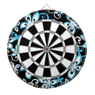 ALOHA HAWAII (SCHWARZ/BLAU) DARTSCHEIBE