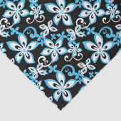 ALOHA HAWAII (SCHWARZ/BLAU) SEIDENPAPIER (Ausschnitt)