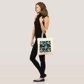 ALOHA HAWAII (SCHWARZ/BLAU) TRAGETASCHE (Vorderseite (Model))
