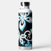ALOHA HAWAII (SCHWARZ/BLAU) WASSERFLASCHE TRINKFLASCHE (Rechts)