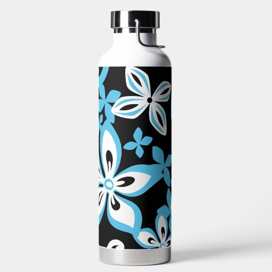 ALOHA HAWAII (SCHWARZ/BLAU) WASSERFLASCHE TRINKFLASCHE (links)