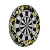 ALOHA HAWAII (SCHWARZ/GELB) DARTSCHEIBE (Vorderseite Links)
