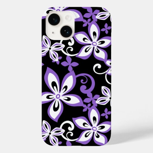 ALOHA HAWAII (SCHWARZ/LAVENDER) Case-Mate iPhone HÜLLE (Rückseite)