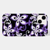 ALOHA HAWAII (SCHWARZ/LAVENDER) Case-Mate iPhone HÜLLE (Rückseite (Horizontal))