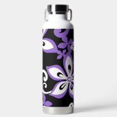 ALOHA HAWAII (SCHWARZ/LAVENDER) TRINKFLASCHE (Vorderseite)