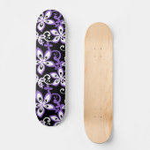 ALOHA HAWAII (SCHWARZ/LILA) SKATEBOARD (Vorderseite)