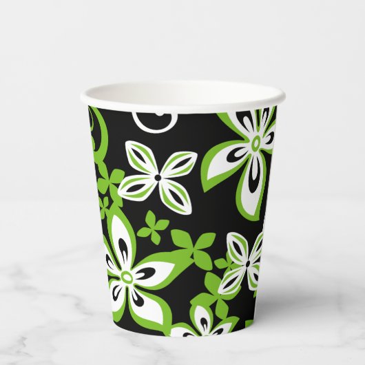 ALOHA HAWAII (SCHWARZ/LIMON) PAPPBECHER (Rückseite)