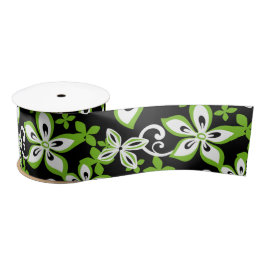 ALOHA HAWAII (SCHWARZ/LIMON) SATIN RIBBON SATINBAND
