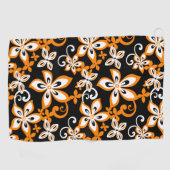 ALOHA HAWAII (SCHWARZ/ORANGE) GOLFHANDTUCH (Horizontal)
