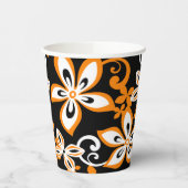 ALOHA HAWAII (SCHWARZ/ORANGE) PAPPBECHER (Links)