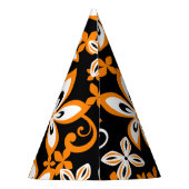 ALOHA HAWAII (SCHWARZ/ORANGE) PARTYHÜTCHEN (Rückseite)