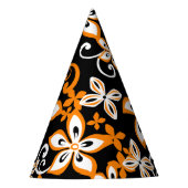 ALOHA HAWAII (SCHWARZ/ORANGE) PARTYHÜTCHEN (Vorderseite)
