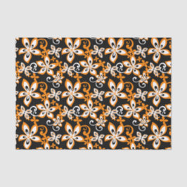 ALOHA HAWAII (SCHWARZ/ORANGE) SEIDENPAPIER
