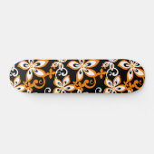 ALOHA HAWAII (SCHWARZ/ORANGE) SKATEBOARD (Horizontal)