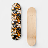 ALOHA HAWAII (SCHWARZ/ORANGE) SKATEBOARD (Vorderseite)