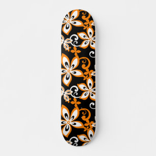ALOHA HAWAII (SCHWARZ/ORANGE) SKATEBOARD
