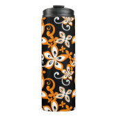ALOHA HAWAII (SCHWARZ/ORANGE) THERMALTUMBLER THERMOSBECHER (Vorderseite)