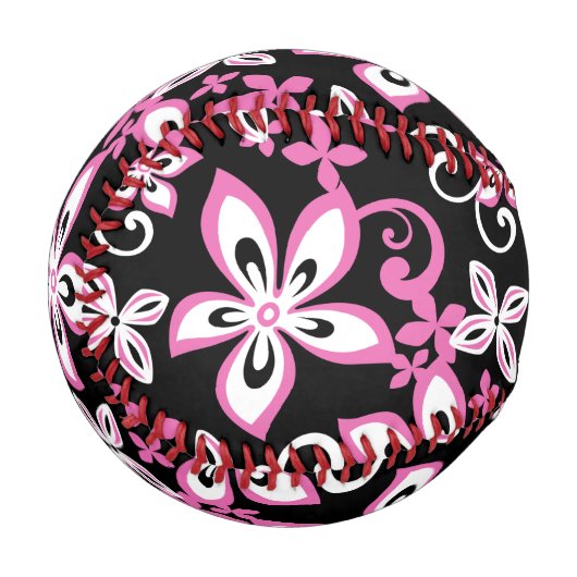 ALOHA HAWAII (SCHWARZ/PINK) BASEBALL (Vorderseite Links)