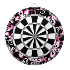 ALOHA HAWAII (SCHWARZ/PINK) DARTSCHEIBE