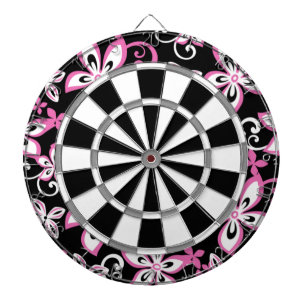 ALOHA HAWAII (SCHWARZ/PINK) DARTSCHEIBE