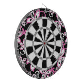 ALOHA HAWAII (SCHWARZ/PINK) DARTSCHEIBE (Vorderseite Links)