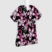 ALOHA HAWAII (SCHWARZ/PINK) ORNAMENT (Vorderseite)