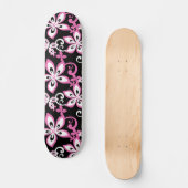 ALOHA HAWAII (SCHWARZ/PINK) SKATEBOARD (Vorderseite)