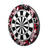 ALOHA HAWAII (SCHWARZ/ROT) DARTSCHEIBE (Vorderseite rechts)