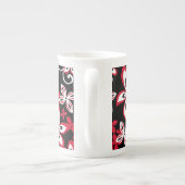 ALOHA HAWAII (SCHWARZ/ROT) KNOCHENCHINA TASSE (Rückseite)