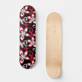 ALOHA HAWAII (SCHWARZ/ROT) SKATEBOARD (Vorderseite)
