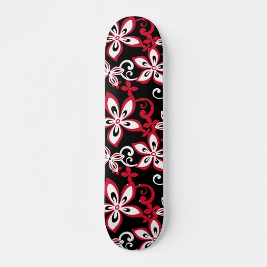 ALOHA HAWAII (SCHWARZ/ROT) SKATEBOARD (Vorne)
